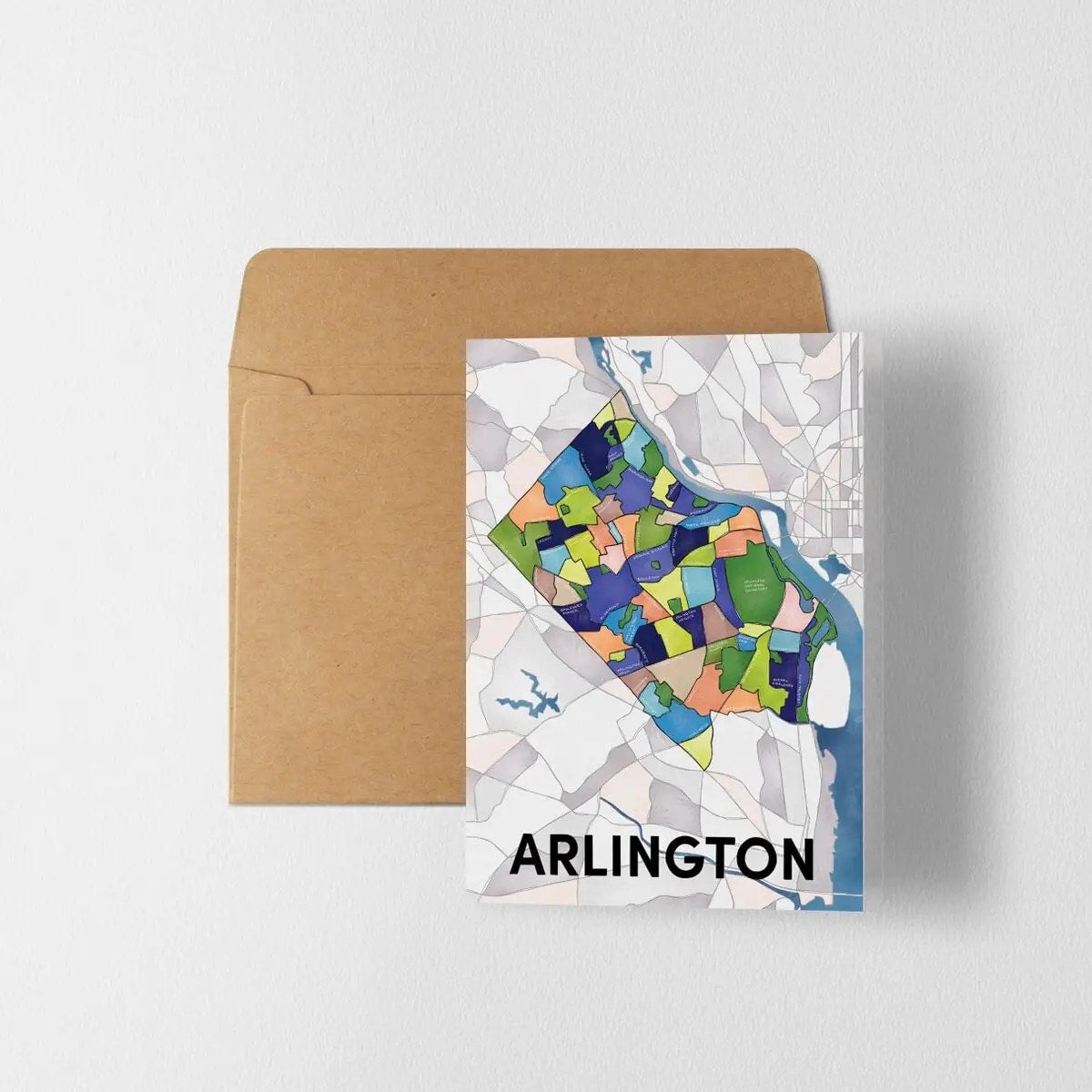 Arlington neighborhood map cards The Urban Farmhouse